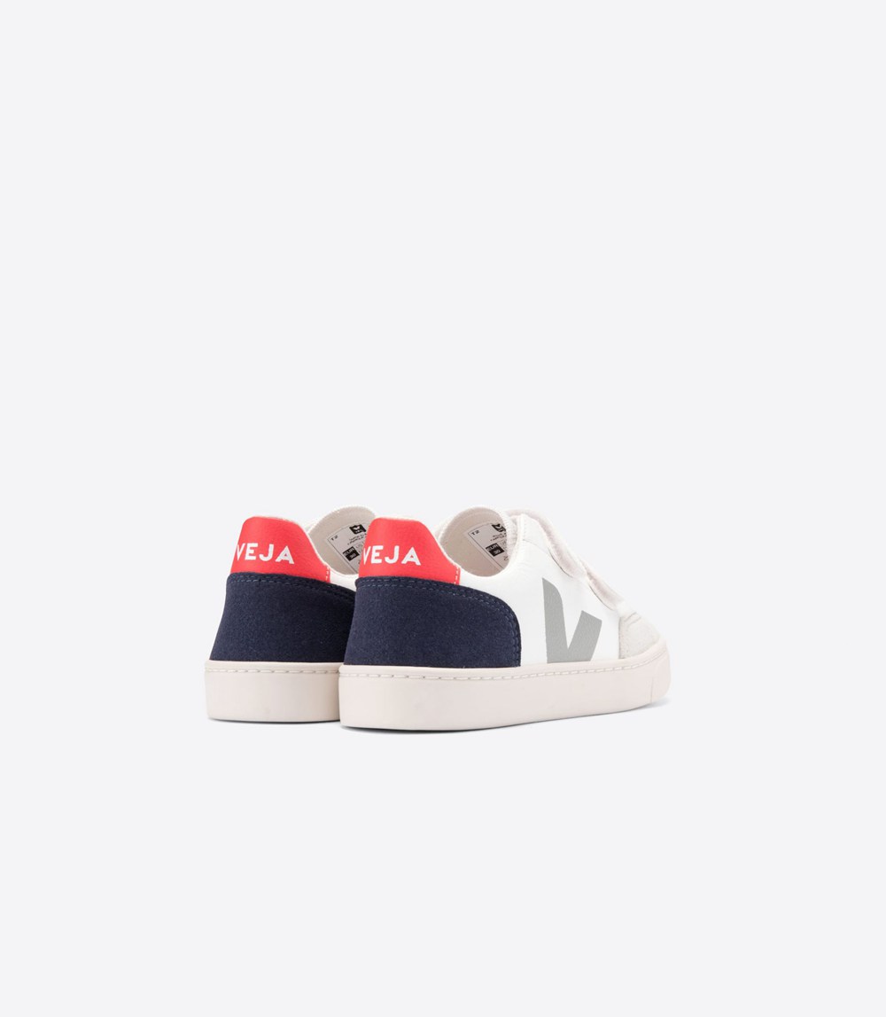 Veja Sneakers Kids - V-12 Velcro Chromefree - White - 4651CMAPW